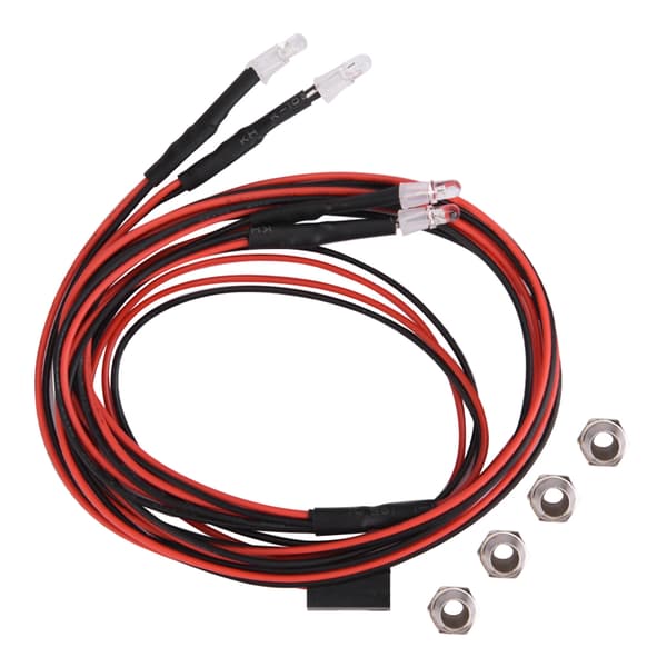 4 stk. LED-forlygter til RC Drift bilmodel tilbehør