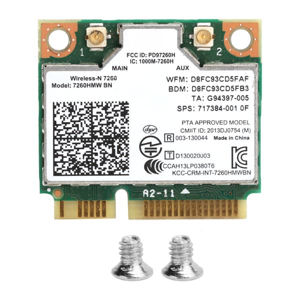 Intel 7260HMW Mini PCIE Trådløst Wifi Kort Bluetooth 4.0 Netværksmodul