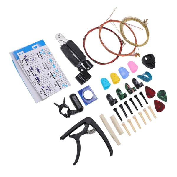 Gitarrtillbehör Kit 3 i 1 Strängbytare Stämapparat Stallpinne