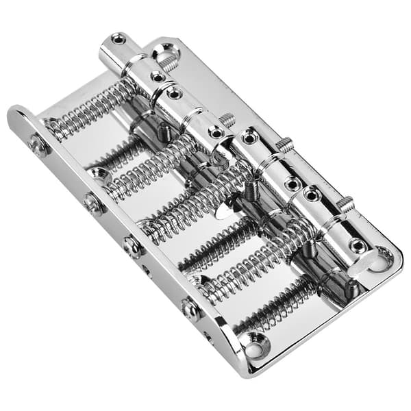 Silver 4-strängad elbasgitarr metallstall
