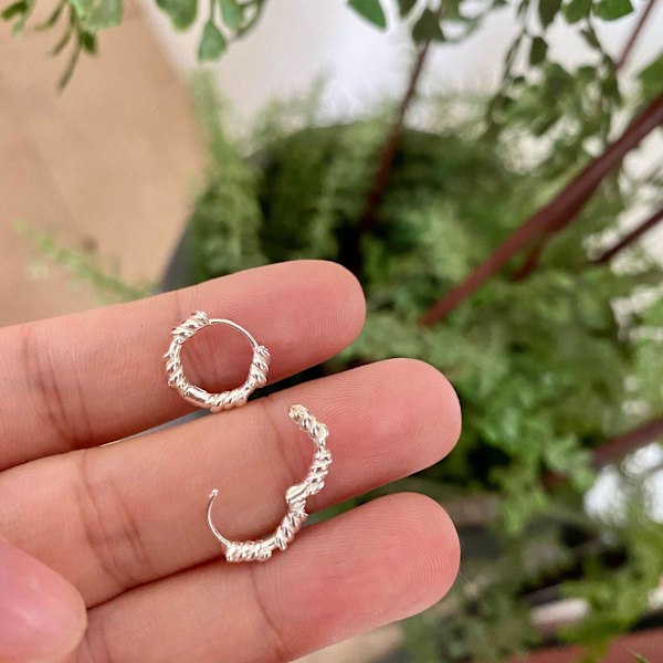 Örhänge Geometry Stud Silver Modesmycken Ac5157