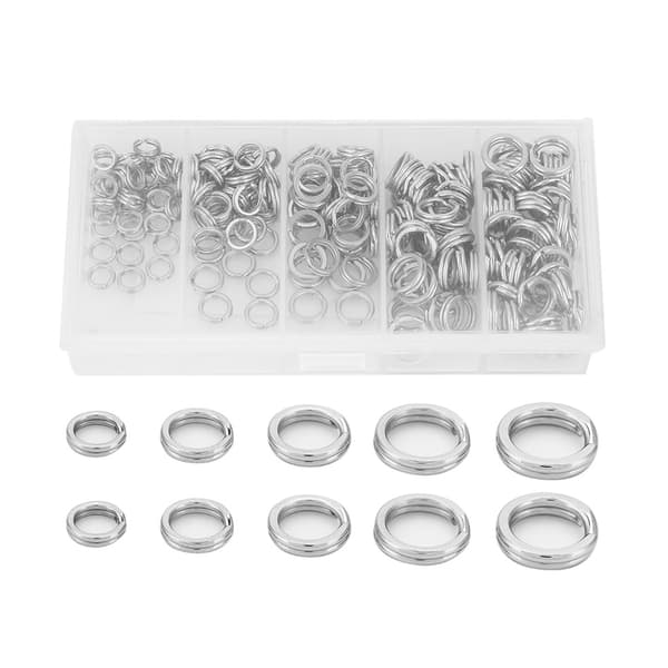 200 stk Dobbel Split Ring Koblinger Fiskeutstyr Tilbehør