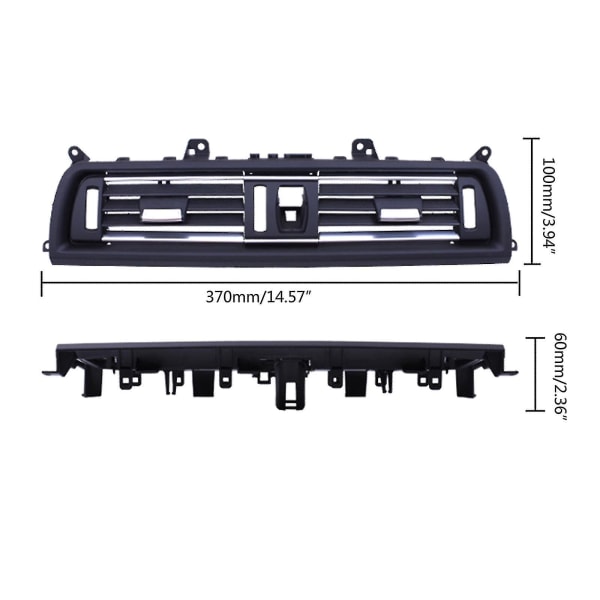 Høyre side; plating Dashboard Luftuttak Vent Air Condition Vent Panel For 5 Series F10 F11 F18