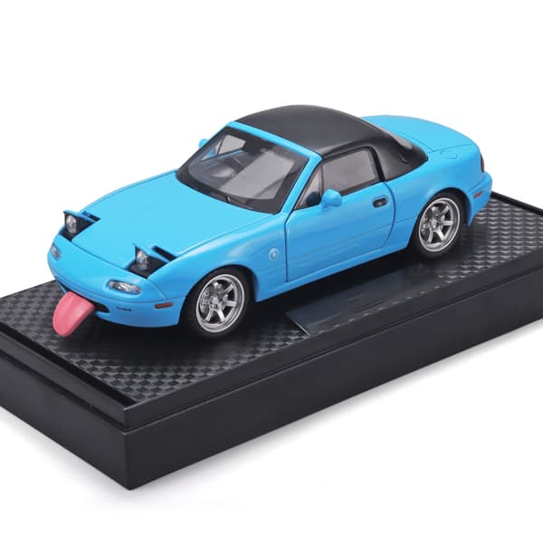 Mazda MX5 Roadster, legetøjsbil musikalsk modelpynt, blå