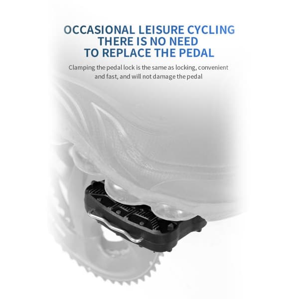 Clipless til flate pedaladaptere 1 par landeveissykkel plattformkonvertering