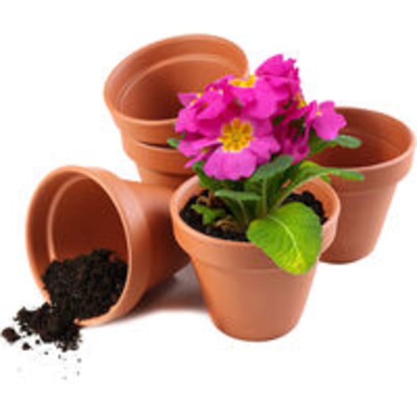 10 pakke 4,5 cm jordsukkulent potte leire blomsterpotter med dreneringshull for innendørs og utendørs