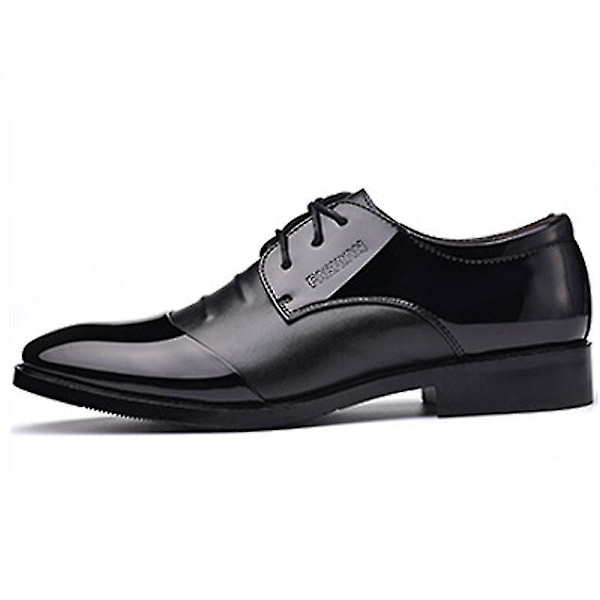 Mænd Bryllup Business Party Patent Formelle Smart Sko Black 40