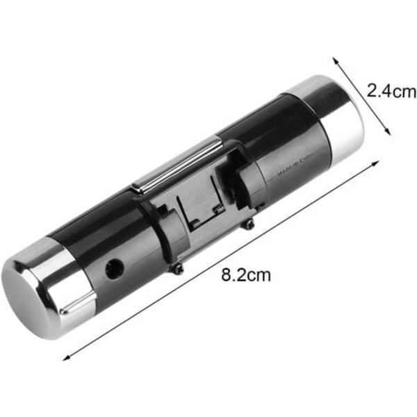 Digital Clip-on Bilklocka Termometer Temperaturmätare Bilmätare Miniklocka Monitor med LCD-skärm Bakgrundsbelysning f