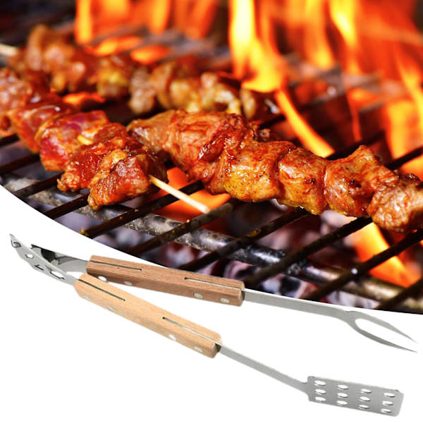Mattång Livsmedelsklass Avtagbar Värmebeständig Ergonomiskt handtag Bekvämt grepp Anti-sladd Rostfritt stål Grill Matservering Klämma Bakverksklämma Ki