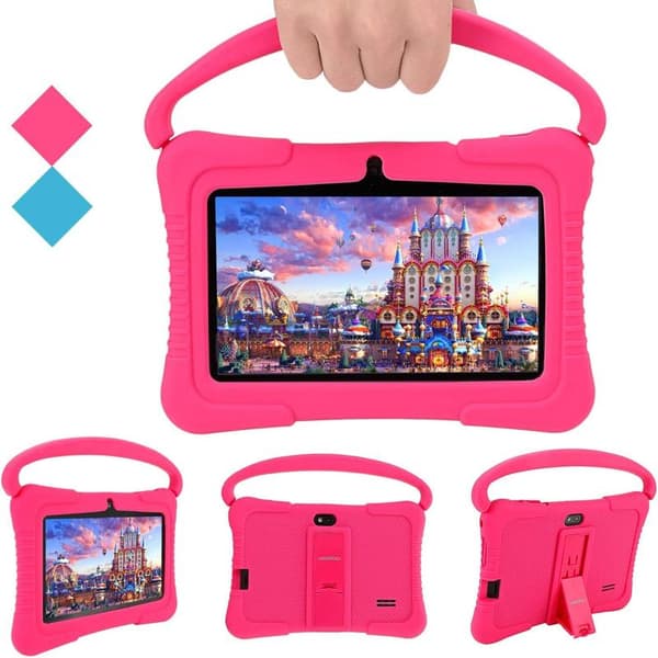 Lasten tabletti, 7 tuuman Android-tabletti, suojattu näyttö