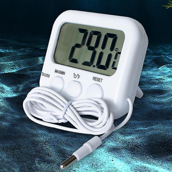 Elektronisk LCD digital termometer Sond Sensor Kabel Kylskåp Akvarium Pool Temperaturmätare Verktyg