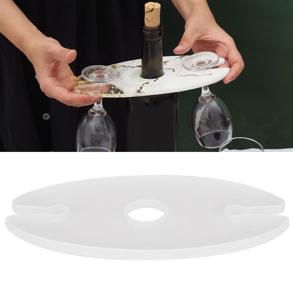 Silikonform for vinstativ - moderne og elegant holder for vinglassunderlag