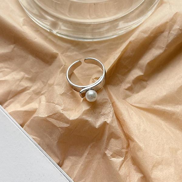 Ring Sølv S925 Peearl Fashion Jewelry Ac7305