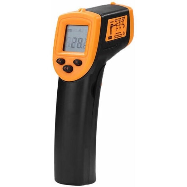 Ikke-kontakt håndholdt infrarødt termometer, LCD digitalt termometer, infrarødt industritermometer, -50 til 600°C/-58 til