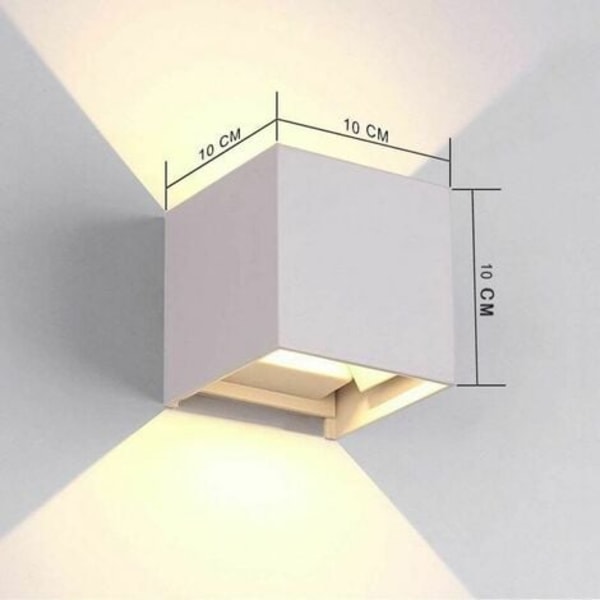 12W Led Vegglampe Soverom Moderne Interiør, Opp og Ned Design Justerbar Lampe, Aluminium Lysarmaturer LED Vegglampe W