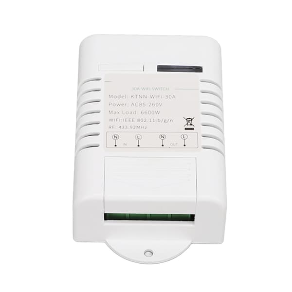 Smart Switch WiFi Stemmestyring Timing Real Time Feedback 85V til 260V AC