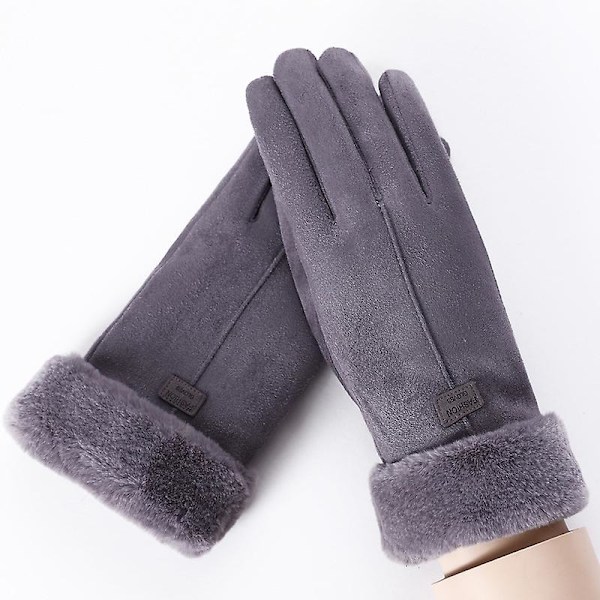 Handskar med pekskärm (grå) gray