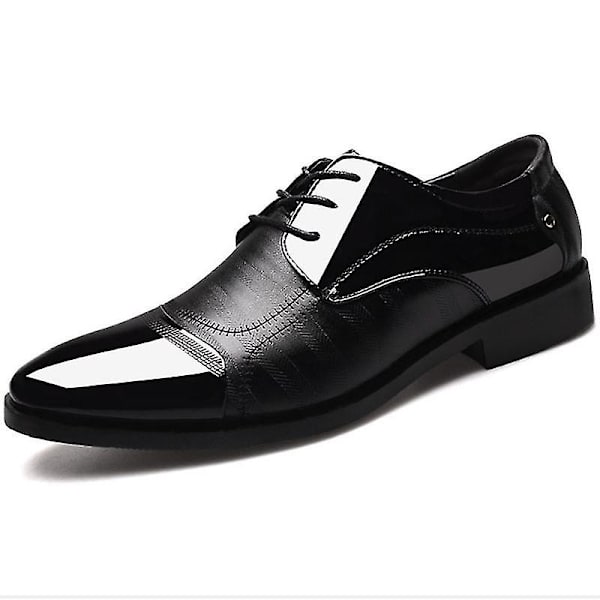 Mænd Snøre-Oxford Smart Formelle Business Bryllupssko Black 42