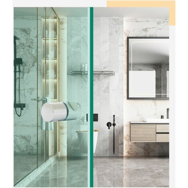 Par i rustfritt stål skyvedørknapper til dusjdører i glass dusjdørhåndtak for baderom Kjøkken Hjemmekontor Hotell (stil