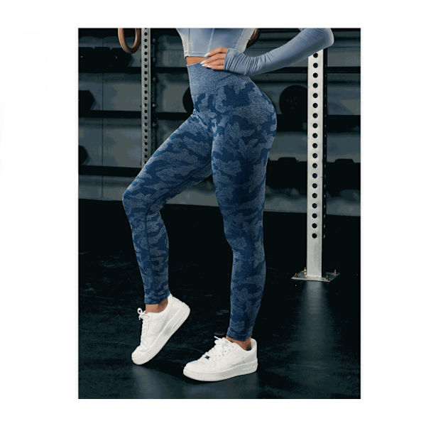 Butt Lifting Tight Yoga Bukser dark blue S