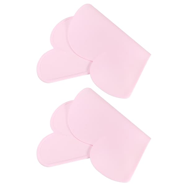 Vattentätt Silikon Molnformad Bordstablett Set om 2 Rosa