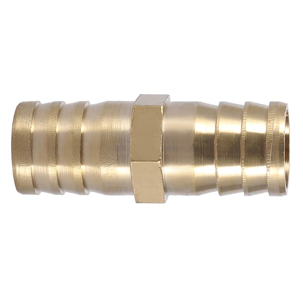 Messing Barbed Lige 2-vejs Rørforbindelse Rør Samling Fitting 6mm 8mm 10mm 12mm 14mm 16mm 20mm