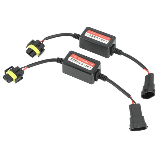 2 stk. H8 H9 H11 LED Canbus Dekoder 12V Feilfri Anti-flimmer for frontlykt tåkelys