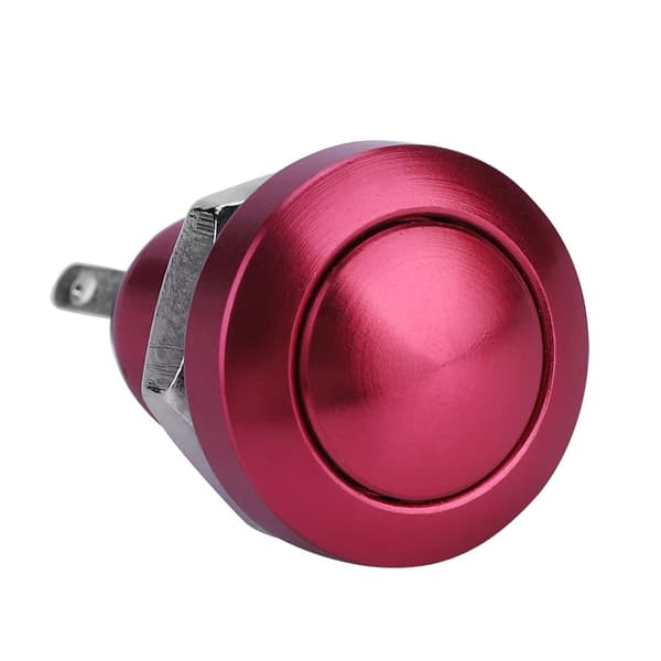 24V 8mm Mini Vanntett Momentan Trykknapp Strømbryter Sinklegering