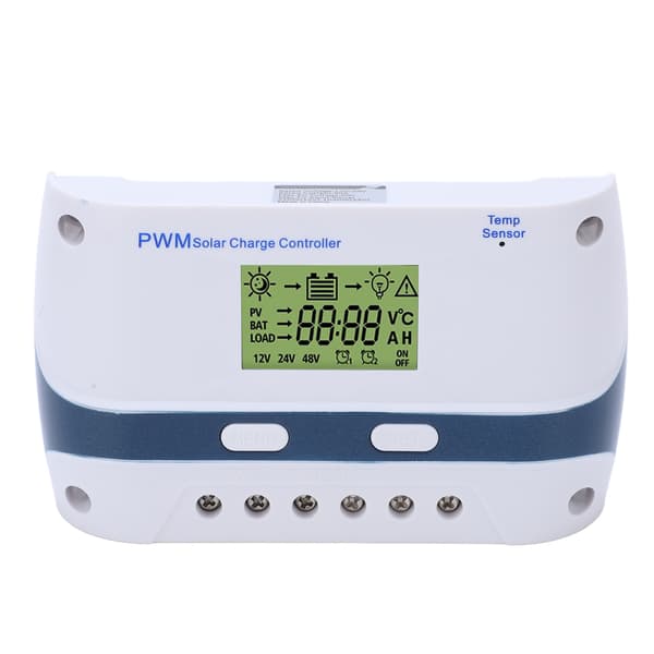 12V 24V 40A PWM Solcelleladeregulator LCD-skjerm USB-utgang Vanntett solcellepanelregulator