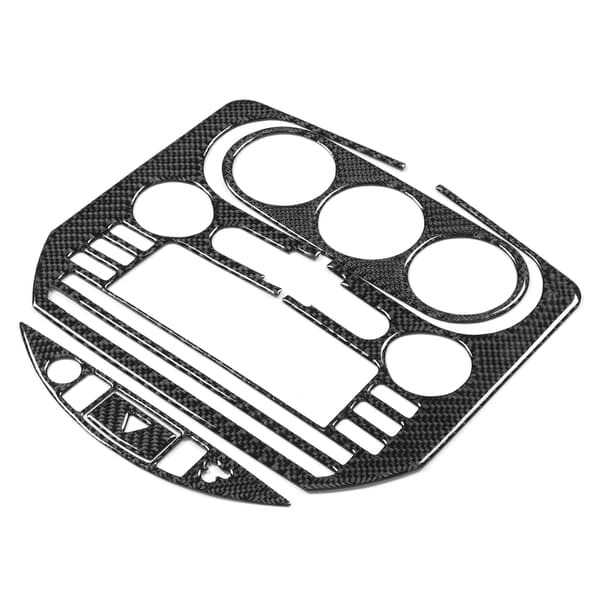 4 STK. Kulfiber Instrumentbræt Kontrolpanel Ramme Dekorationssæt Til Mazda MX5 Roadster NCB