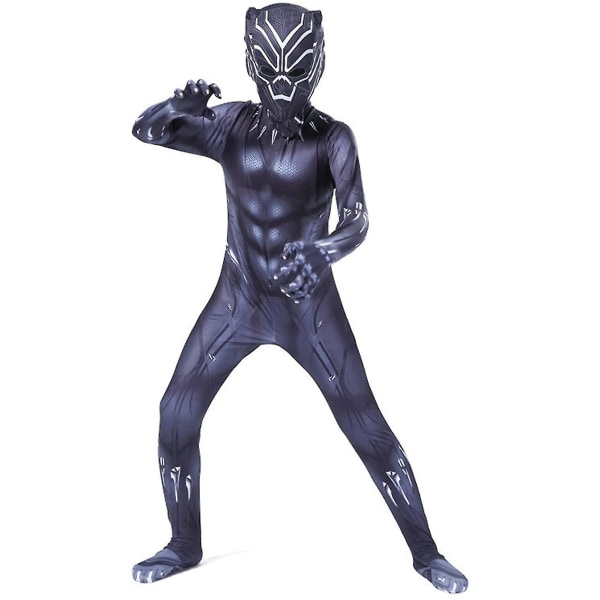 Black Panther Kids Halloween Cosplay Superhelt Dress Up 120cm