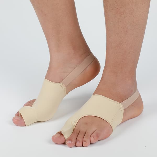 Hallux Valgus Vård Silikon Tå Elastiskt Band 1 Par Lycra Tyg