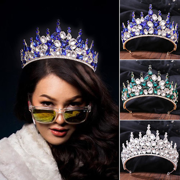 Princess Crown Pannebånd Med Rund Krok Utsøkt Pannebånd Dress For Dame Gold