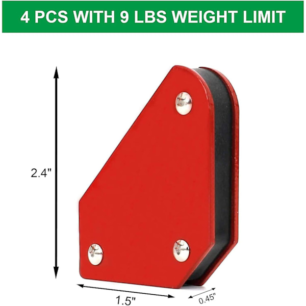 710667226292 Pilsvejsemagneter, røde, 9lb