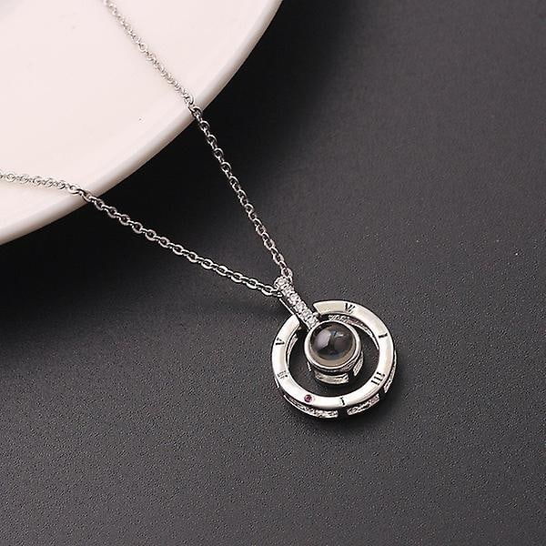 Runt halsband för damer Silver