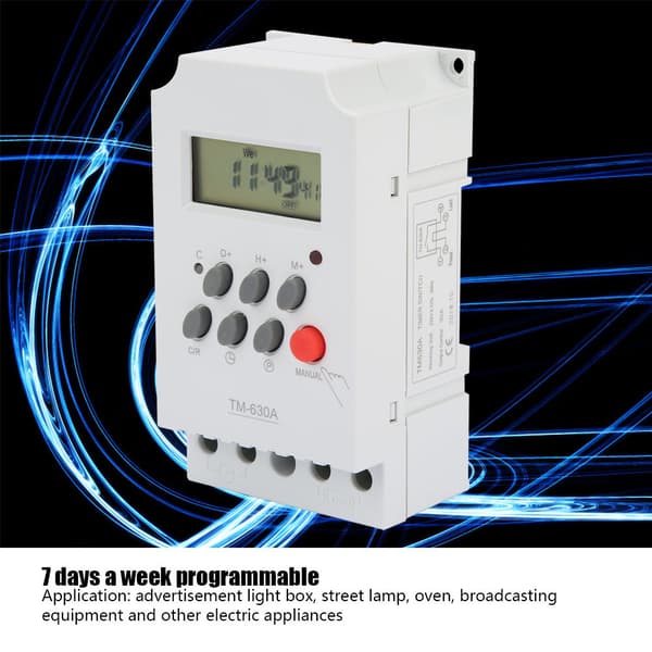 TM630A Mini LCD Digital Microcomputer Strømbryter AC220V