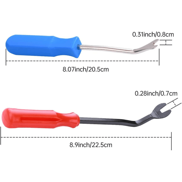 Sunrain 2-pack klädsel och konstruktionshäftavdragare med nagelavdragare, spikavdragare, matta