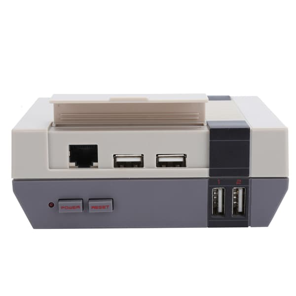 Retro Vintage Spillekonsol Kabinet Boks med Blæser Køleplade til Raspberry Pi 2 3 B+ ABS PCB