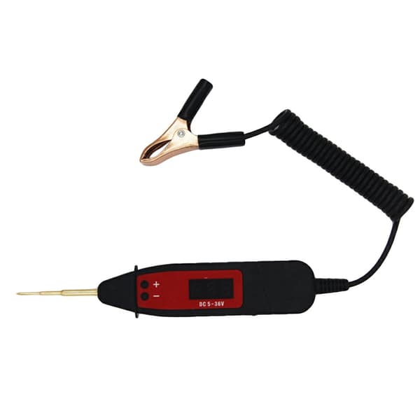 DC 5V - 36V auton LCD digitaalinen jännitetesterikynä LED-valolla