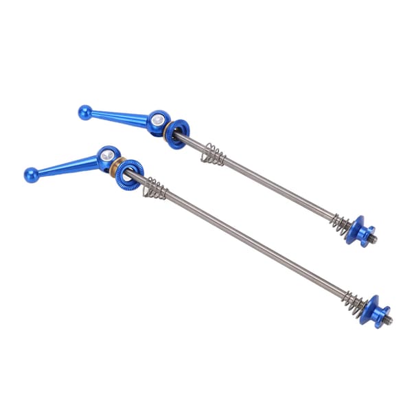 Cykel Quick Release Spyd Titanium Legering Aksel Forreste Bageste Nav Blå 1 Par