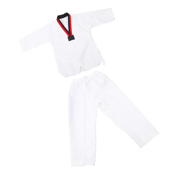 Bomulls Taekwondo Uniform Randig Modell M
