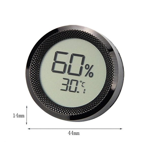Mini digital LCD display temperatursensor sort