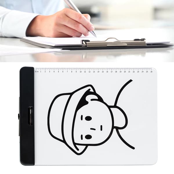 Akryl Clipboard Transparent A4 Dokument Organizer Binder til Studenter Tegning Kontor Skole