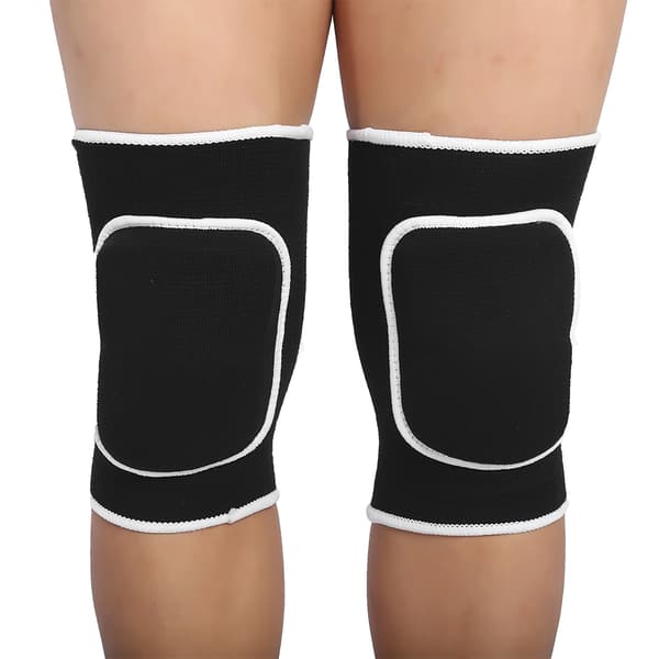 Unisex Joustava Polvisuoja Wrap Protector Tuki Musta