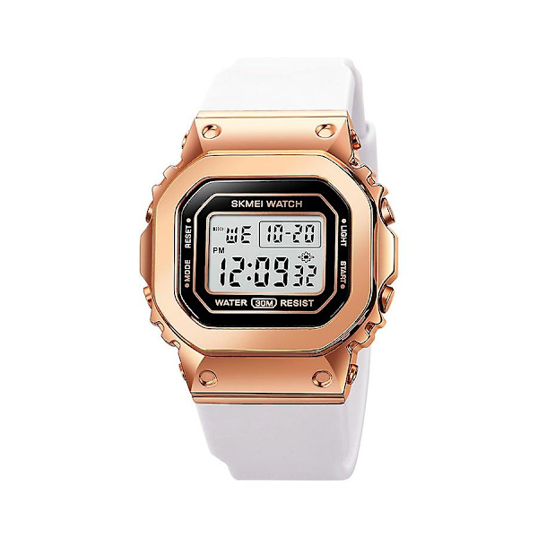 Herrmode utomhussport multifunktionslarm 5 bar vattentät digital watch 1796