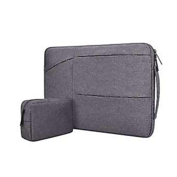 Laptopväska Slitstark Vattentät Med Adapterväska 15.6&#39;&#39;| Mörkgrå | 405 X 295 X 30 Mm