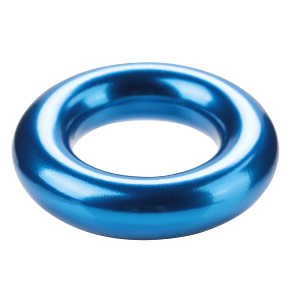 Blå Rund Aluminium Rappel Klätterring Perfekt Spänning Legering O-ring