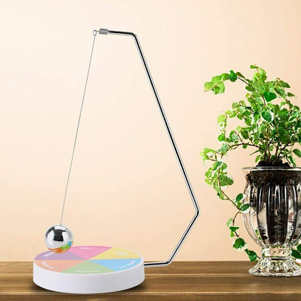 Beslutning bold farve baggrund med heldig picker underholdning spil ornament
