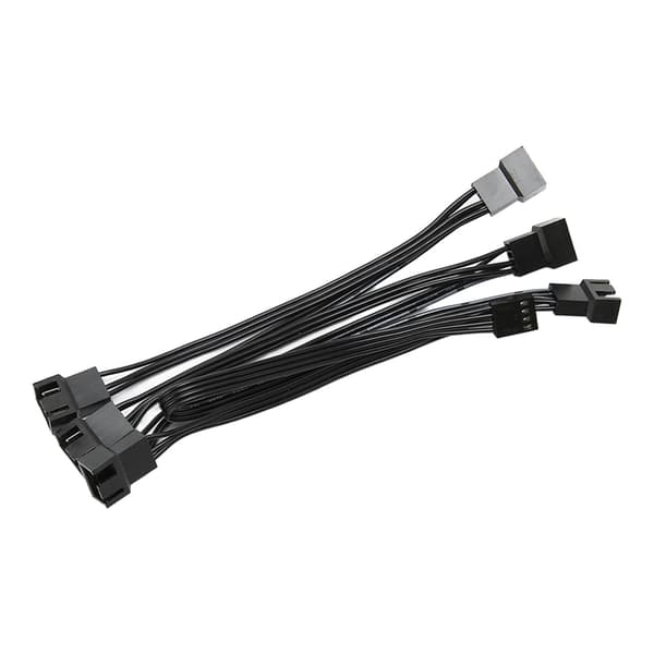 2 stk. PWM 4-pin PC-bundkort blæser strømforlængerkabel til PC-kabinetblæser 1 til 6