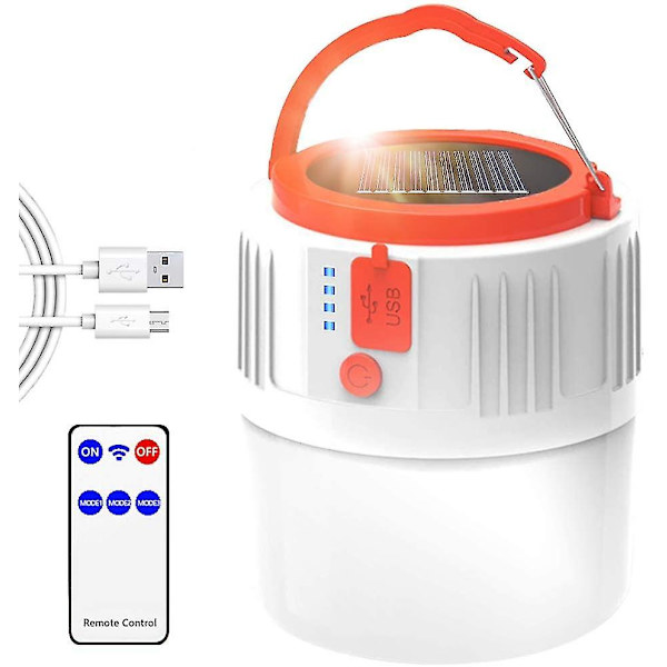 Uppladdningsbar Led Camping Lantern Solar Portable Lamp